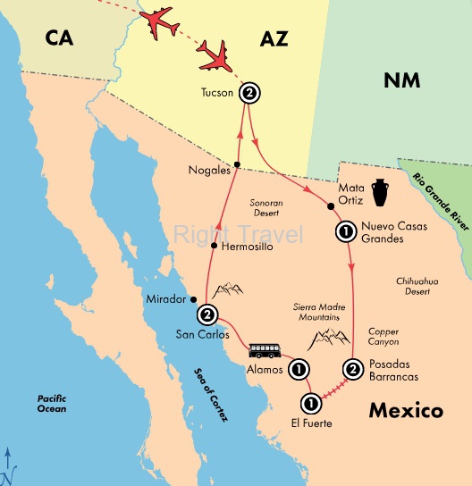 10 Day Copper Canyon: Mexico & Tucson