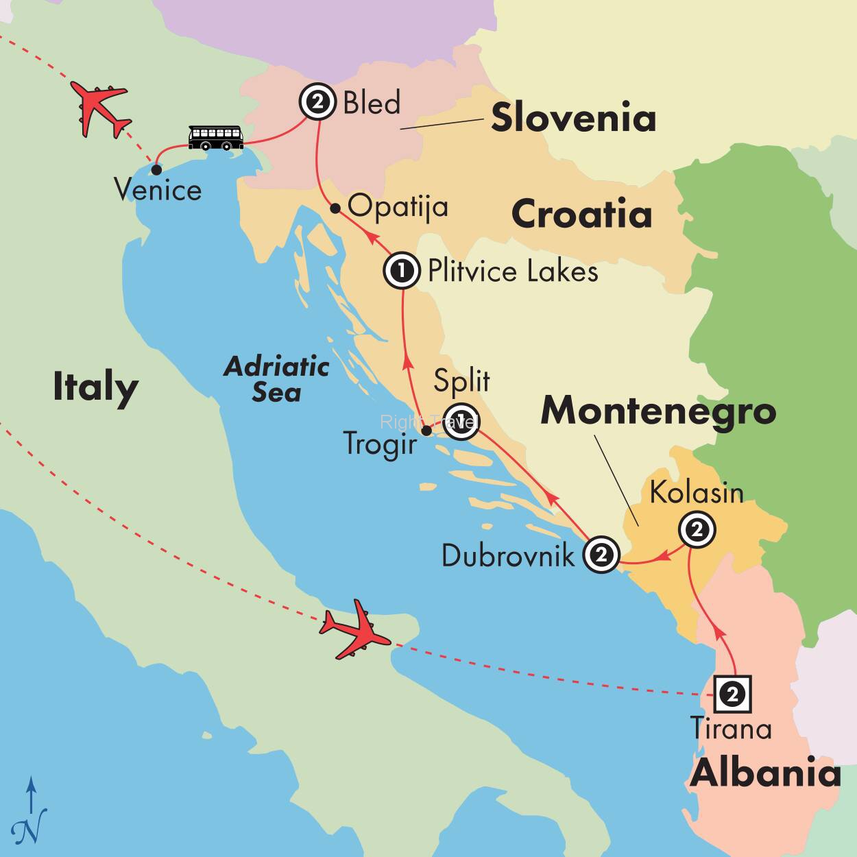 tour croazia albania