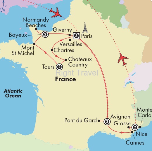 13 Day Kaleidoscope of France