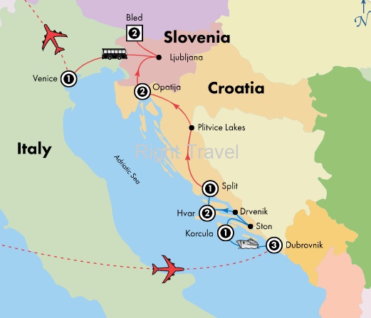 14 Day Dalmatian Isles, Croatia and Slovenia