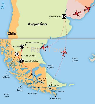14 Day South American Glaciers, Forests & Lakes with 4 Day Patagonia Cruise