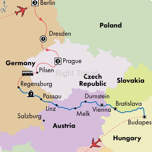 15 Day Danube River Cruise with Berlin, Dresden & Prague