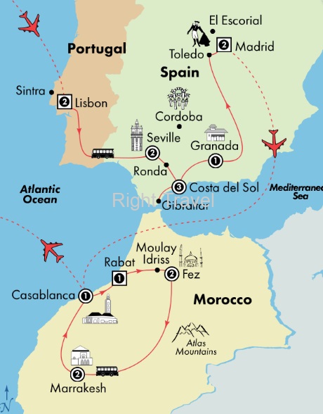 18 Day Portugal, Spain & Morocco
