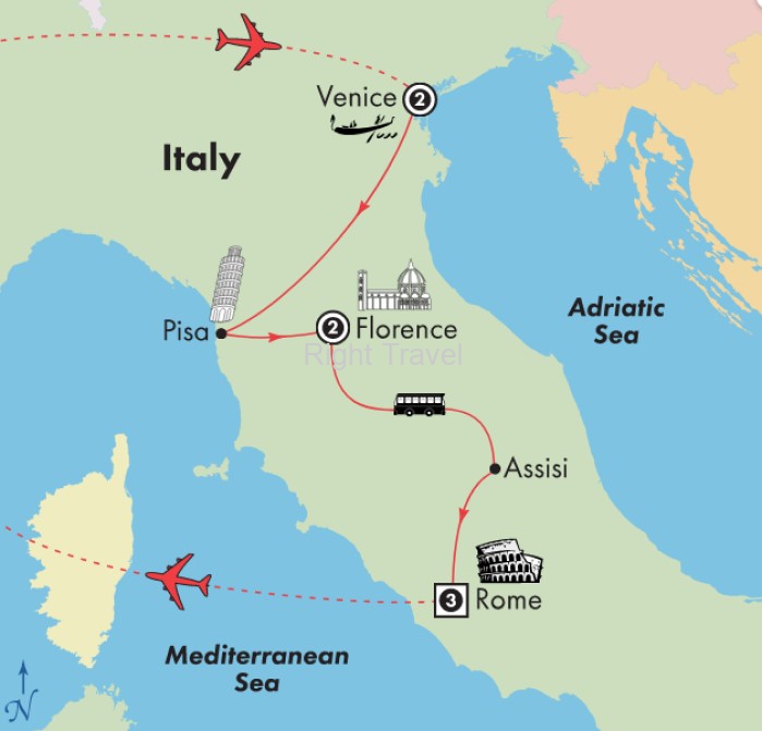 9 Day Affordable Italy