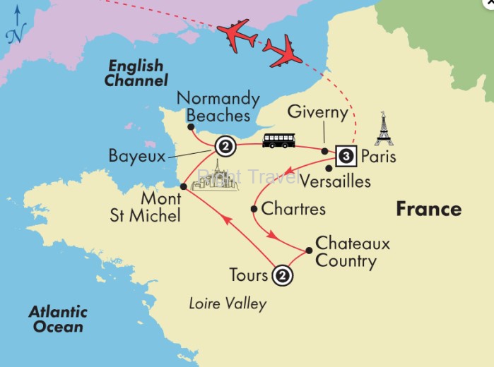 9 Day France with Loire Valley & Normandy